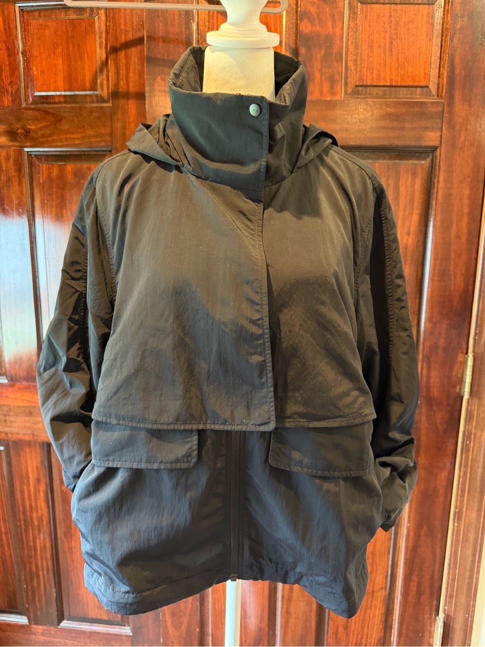 Lululemon Black Women's Hooded Jacket - Casual Lightweight Coat